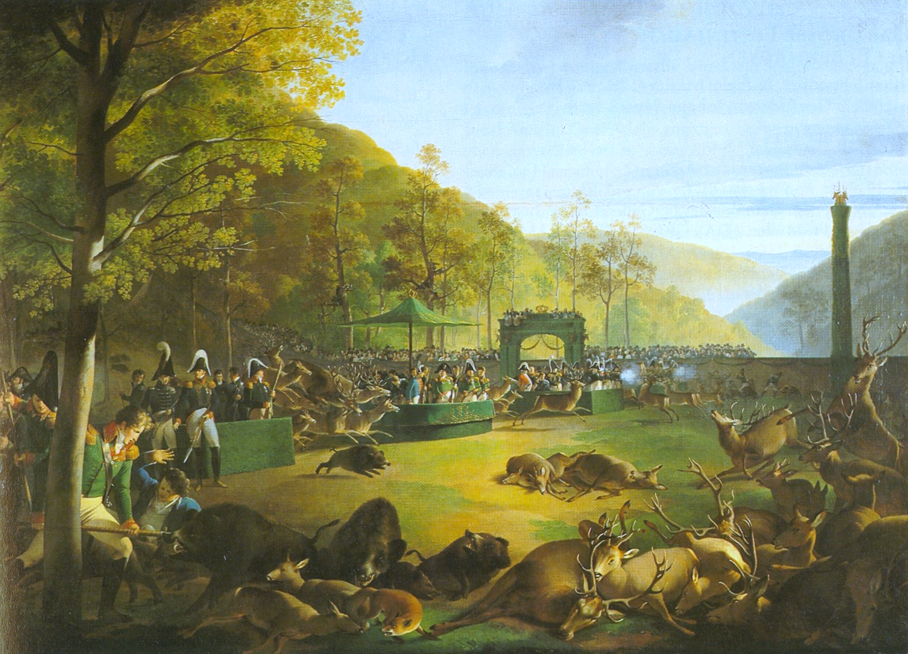 Das Festinjagen (Dianenfest) bei Bebenhausen 1812